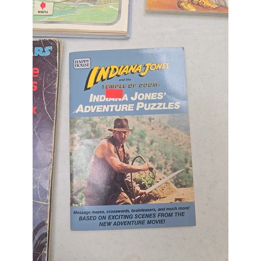 Lot of‎ 5 Vintage Star Wars & Indiana Jones Paperback Hardcover Children's Books